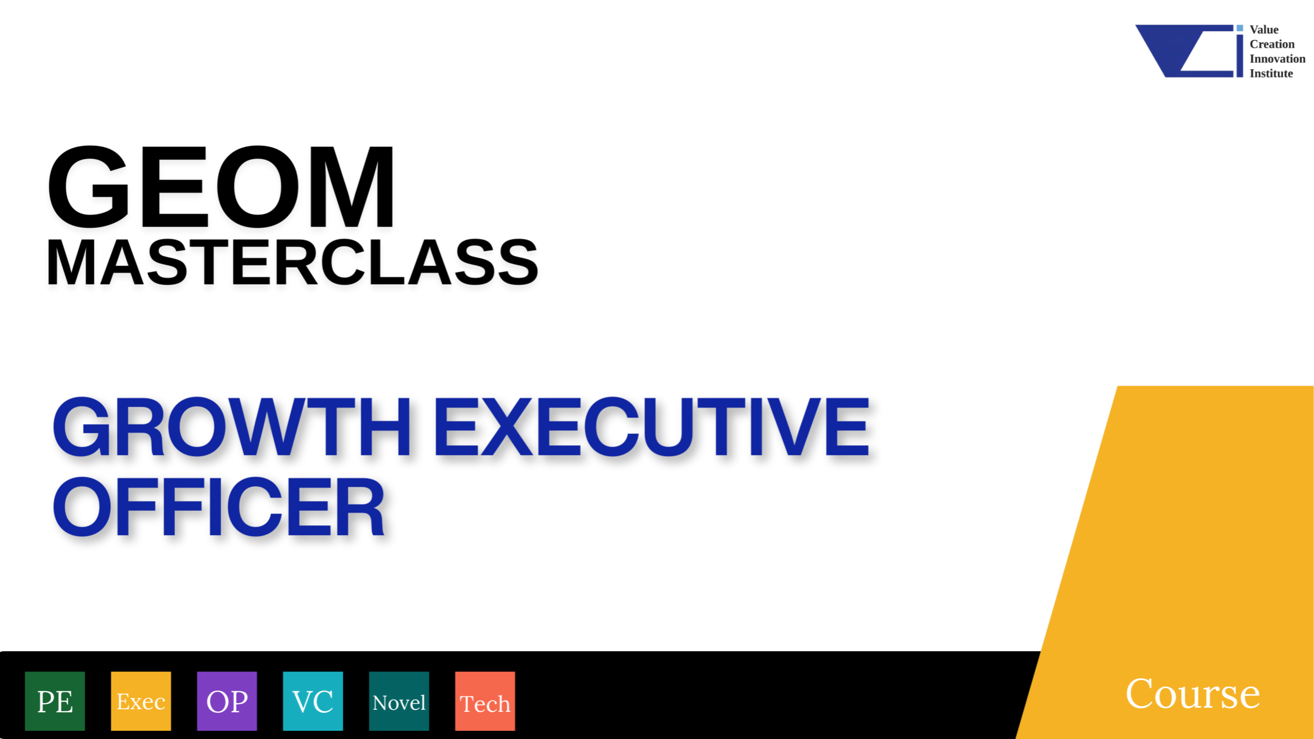 The Growth Executive Office Masterclass  GEOM
