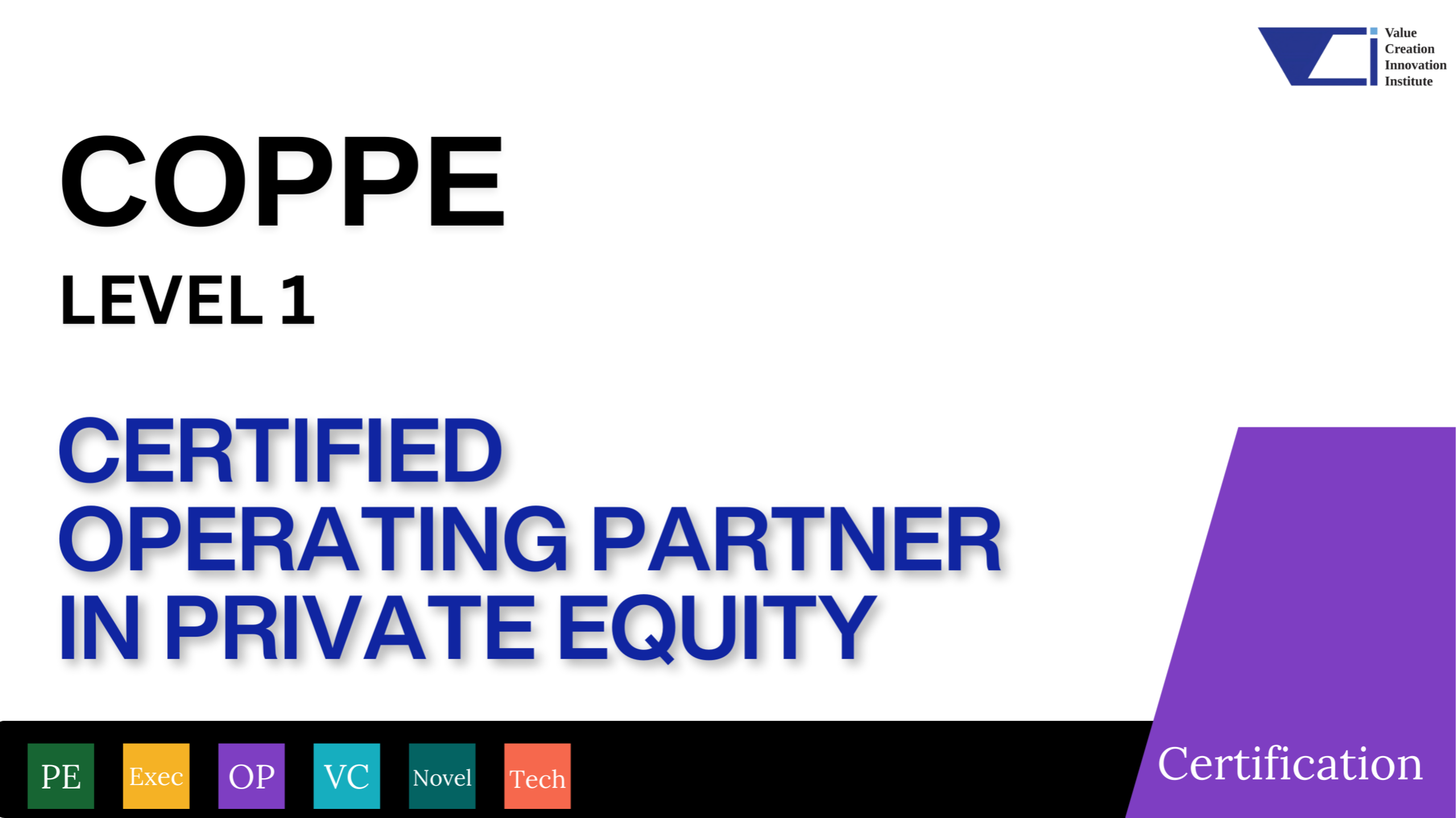 Certified Operating Partner in Private Equity COPPE Level 1